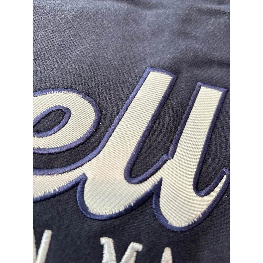 Lasell University Navy Blue Sweatshirt with White Lettering, Size Large - Picture 4 of 4